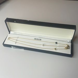 Giani Bernini Jewelry Gold Bracelet Set of 3 | Freshwater Pearl and Onyx